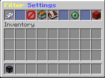 Image that shows the filter settings GUI