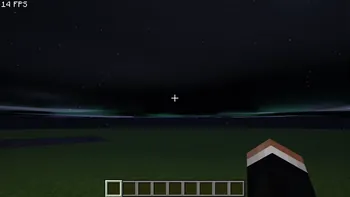 The night sky in the shader