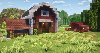 A beautiful barn with shaders.