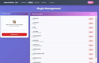 Plugin Management Page